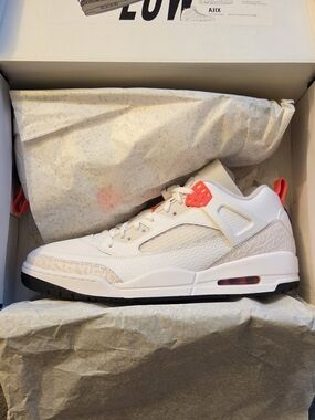 🔥🔥Air Jordan Spizike Low White/Infrared Size 13 New W/OG Box!! 🔥🔥🖤❤️